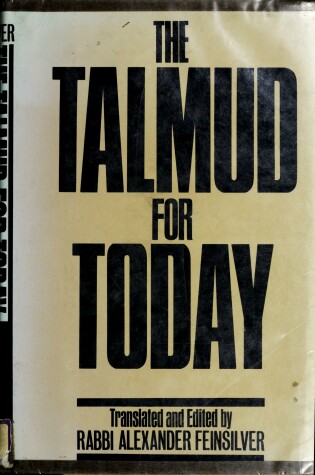 Cover of The Talmud for Today