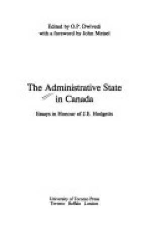 Cover of Administrative State in Canada