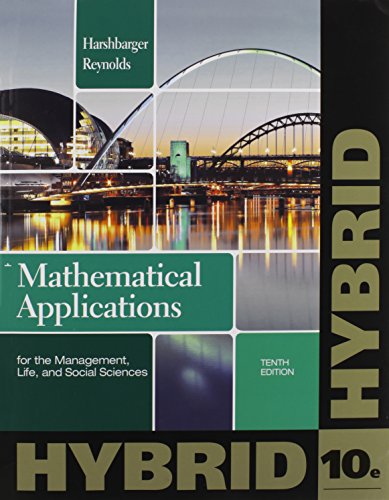 Book cover for Mathematical Applications for the Management, Life, and Social Sciences, Hybrid (Enhanced Webassign Printed Access Card for Applied Math, Single-Term Courses)