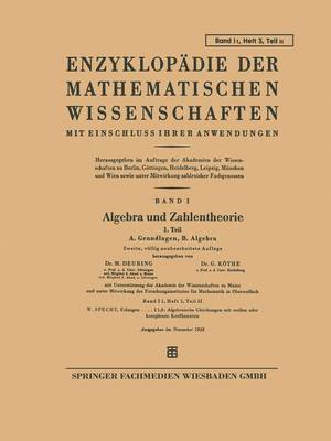 Book cover for Algebra Und Zahlentheorie