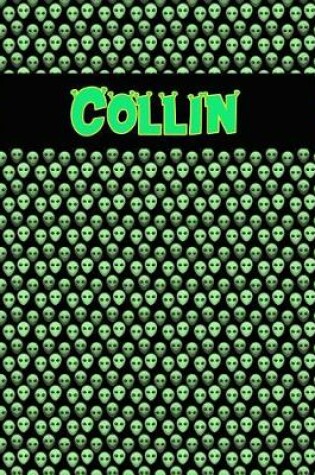 Cover of 120 Page Handwriting Practice Book with Green Alien Cover Collin