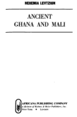 Cover of Ancient Ghana and Mali