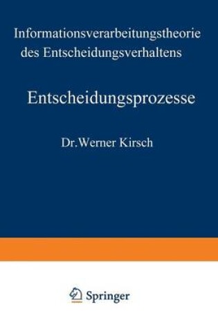 Cover of Entscheidungsprozesse