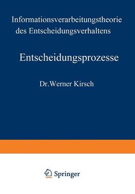 Book cover for Entscheidungsprozesse