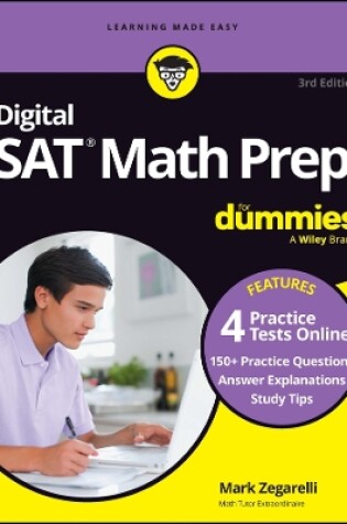 Cover of SAT Math Prep For Dummies, 3rd Edition