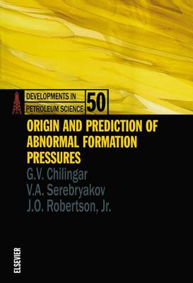 Cover of Origin and Prediction of Abnormal Formation Pressures