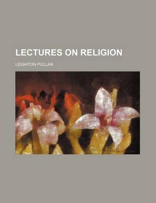 Book cover for Lectures on Religion