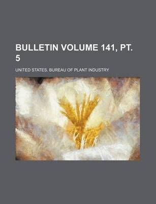 Book cover for Bulletin Volume 141, PT. 5