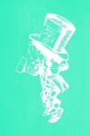 Book cover for Alice in Wonderland Pastel Chalkboard Journal - Mad Hatter (Green)