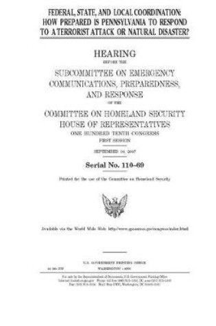 Cover of Federal, state, and local coordination