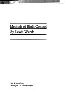Cover of Methods of Birth Control