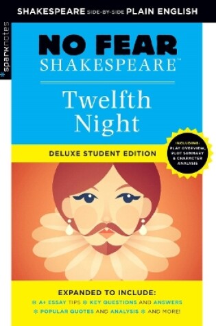 Cover of Twelfth Night: No Fear Shakespeare Deluxe Student Edition