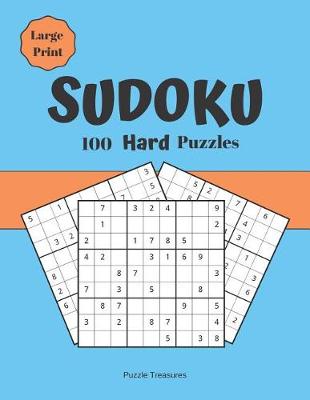 Book cover for Sudoku 100 Hard Large Print Puzzles