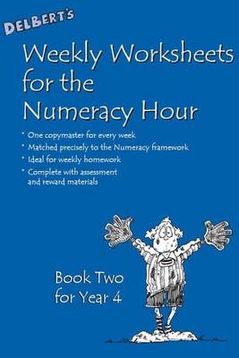 Book cover for Delbert's Weekly Worksheets for the Numeracy Hour