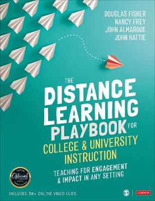 Book cover for The Distance Learning Playbook for College and University Instruction