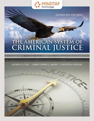 Book cover for Mindtap Criminal Justice, 1 Term (6 Months) Printed Access Card for Cole/Smith/Dejong's the American System of Criminal Justice