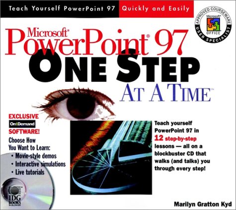 Book cover for Microsoft PowerPoint 97 One-step-at-a-time