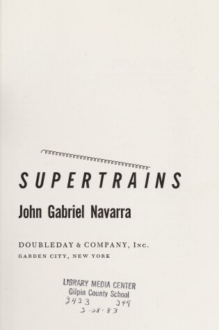 Cover of Supertrains