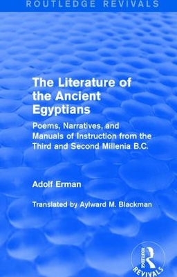 Book cover for The Literature of the Ancient Egyptians