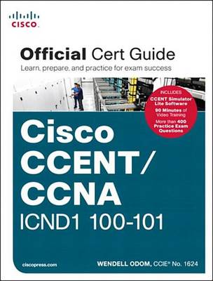 Book cover for Ccent/CCNA Icnd1 100-101 Official Cert Guide