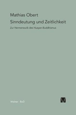 Cover of Sinndeutung und Zeitlichkeit