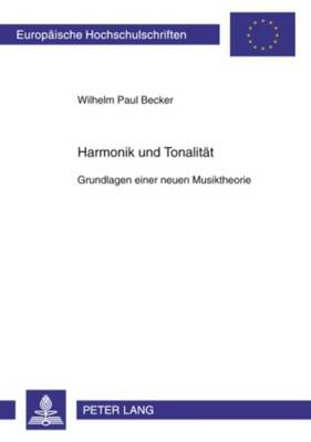 Cover of Harmonik Und Tonalitaet