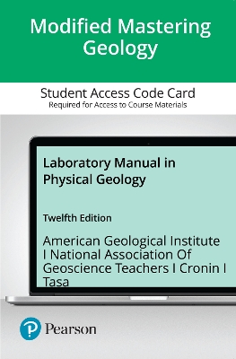 Book cover for Mastering Geology with Pearson eText Access Code for Laboratory Manual in Physical Geology