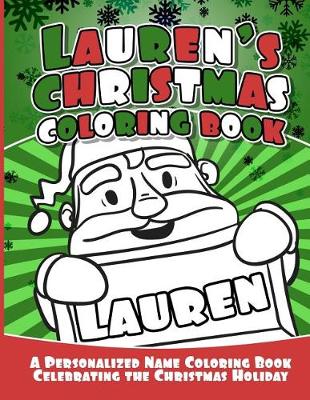 Book cover for Lauren's Christmas Coloring Book