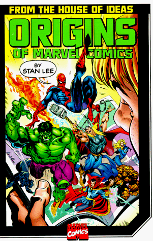 Book cover for The Origins of Marvel Comics