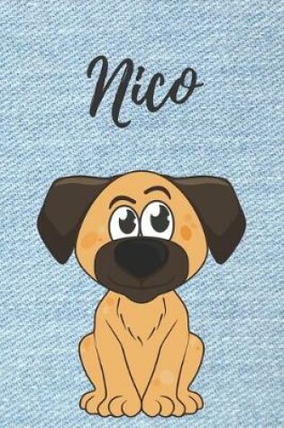 Cover of Nico Hunde-Notizbuch / Malbuch / Tagebuch