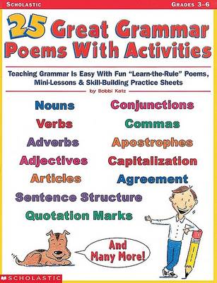 Book cover for 25 Great Grammar Poems with Activities
