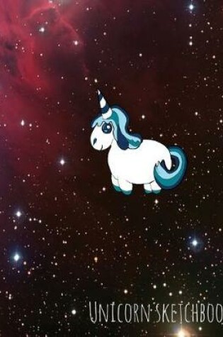 Cover of Unicorn Sketchbook - Starwars Unicorn Space Trip