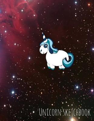 Book cover for Unicorn Sketchbook - Starwars Unicorn Space Trip