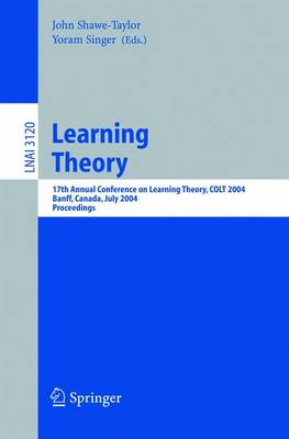 Book cover for Learning Theory