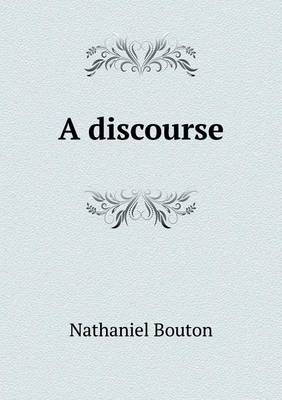 Book cover for A discourse