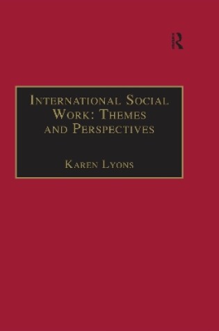 Cover of International Social Work: Themes and Perspectives