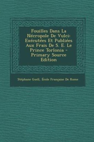 Cover of Fouilles Dans La Necropole de Vulci