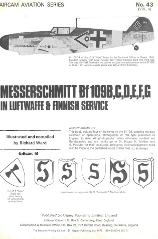 Cover of Messerschmitt Bf 109
