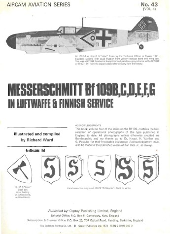 Book cover for Messerschmitt Bf 109