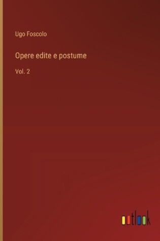 Cover of Opere edite e postume