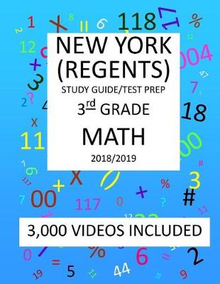 Book cover for 3rd Grade NEW YORK REGENTS, MATH, Test Prep