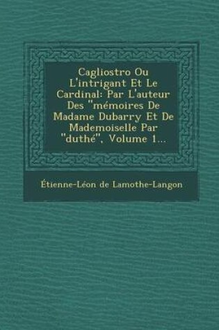 Cover of Cagliostro Ou L'Intrigant Et Le Cardinal