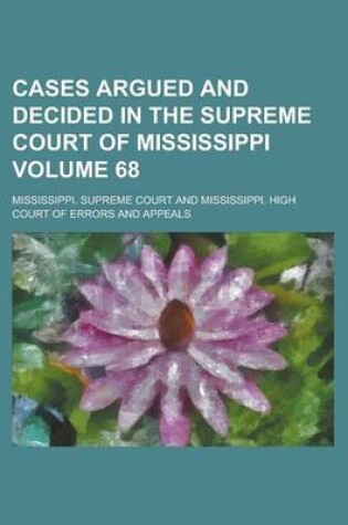 Cover of Cases Argued and Decided in the Supreme Court of Mississippi