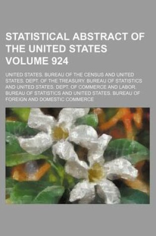 Cover of Statistical Abstract of the United States Volume 924