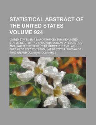 Book cover for Statistical Abstract of the United States Volume 924