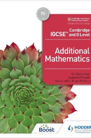 Cover of Cambridge IGCSE and O Level Additional Mathematics