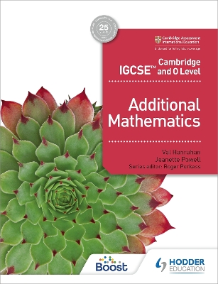 Book cover for Cambridge IGCSE and O Level Additional Mathematics