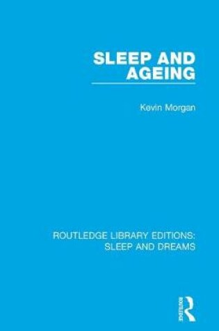 Cover of Sleep and Ageing