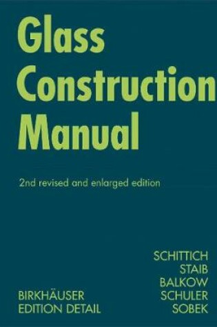 Cover of Glass Construction Manual