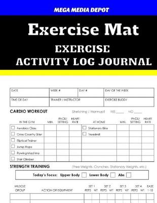 Book cover for Exercise Mat Exercise Activity Log Journal